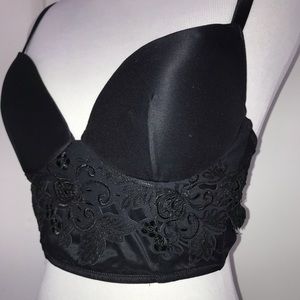 LA PERLA Bustier Bra Top with embroidery
